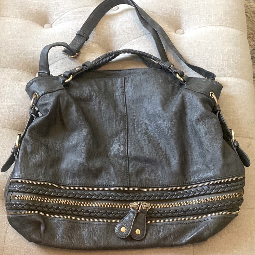 Grey Oversized Purse